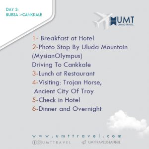 Marmara Tour Istanbul- Cankkale 3N4D